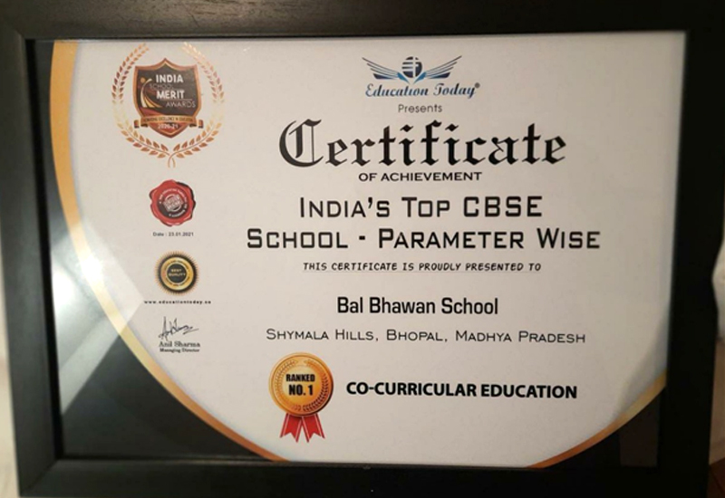 Awards - Bal Bhawan School